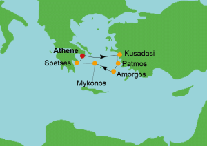 Cruise met Star Clipper vanuit Athene (Piraeus) – 7 nachten