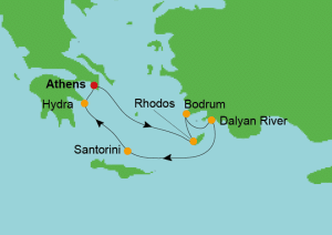 Cruise met Star Clipper vanuit Athene (Piraeus) – 7 nachten