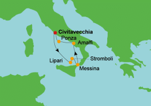 Cruise met Star Clipper vanuit Civitavecchia – 6 nachten